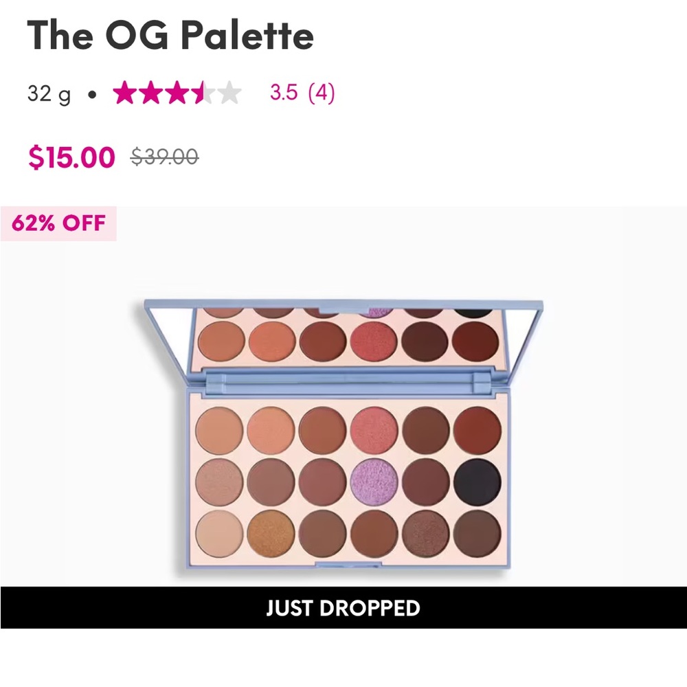The OG Palette by THE BEAUTY BYBEL 18-pan eyeshadow palette